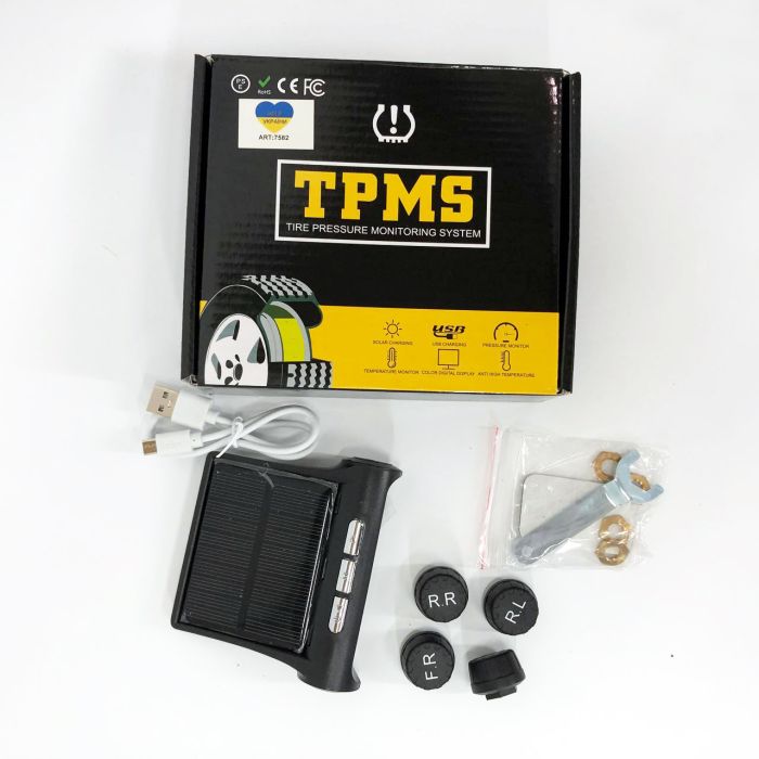 Система контроля давления в шинах TPMS+SOLAR внешние датчики