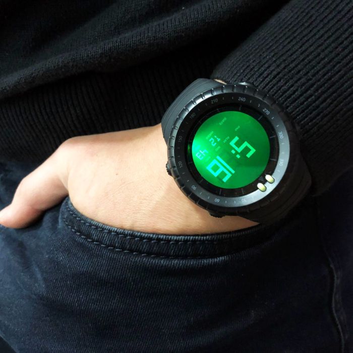 Часы наручные мужские SKMEI 1992BK BLACK, мужские армейские водостойкие тактические часы. Цвет: черный
