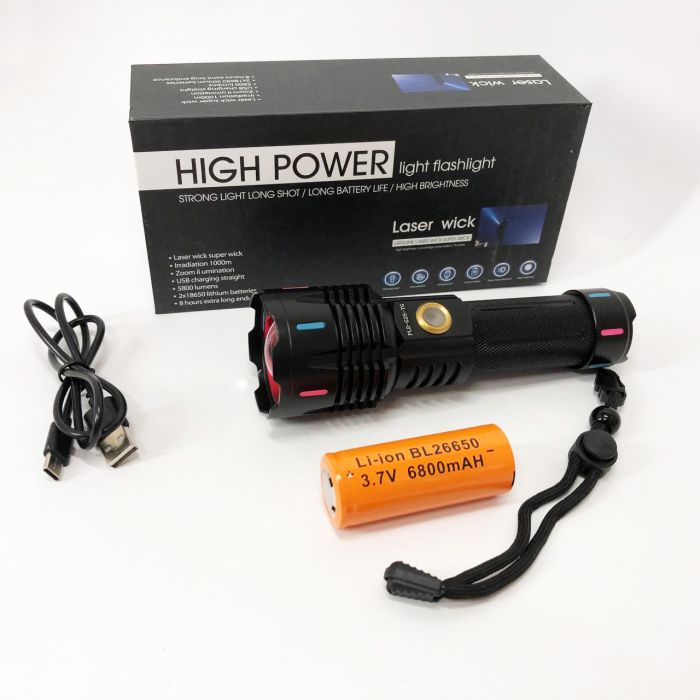 Фонарь X-BALOG FLUORESCENCE G25 PM30-TG, Сверхмощный фонарик, Яркий фонарик, Качественный фонарик