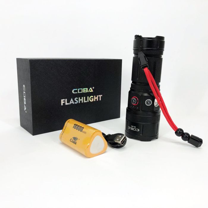 Фонарь CB-B53-TG, 3х18650, power bank, индикация заряда, Фонарик светодиодный для туриста сверхмощный