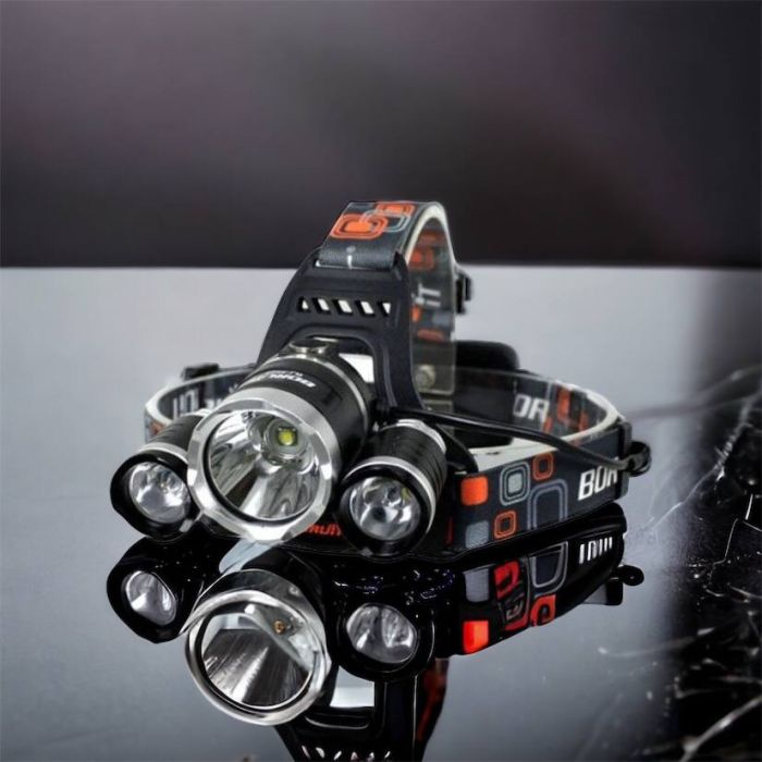 Фонарь Police 3000-T6+2XPE (2х18650, 5 режимов, Zoom, 1500 люмен), Налобный фонарь с линзой