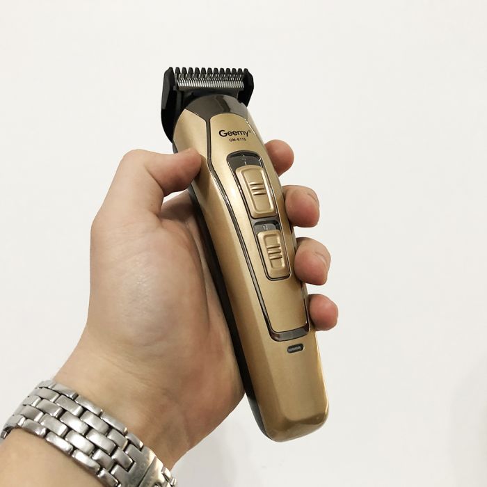 Машинка для стрижки GEMEI GM-6115, машинка для стрижки волосся домашня. Цвет: бежевый