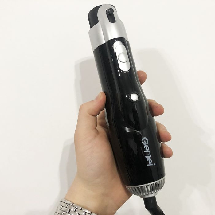 Фен щетка 10 в 1 GEMEI GM-4833. Цвет: черный
