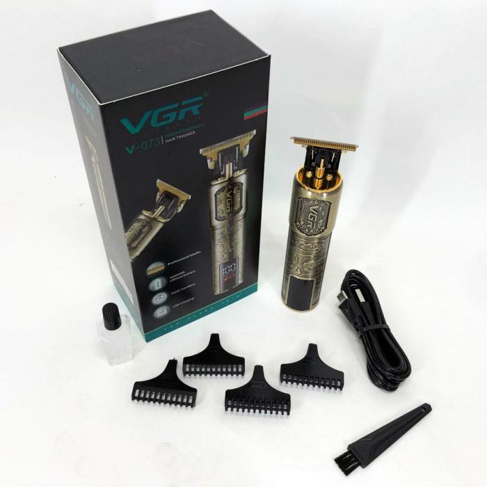 Машинка для стрижки волос VGR V-073 аккумуляторный беспроводной триммер для бороды и усов