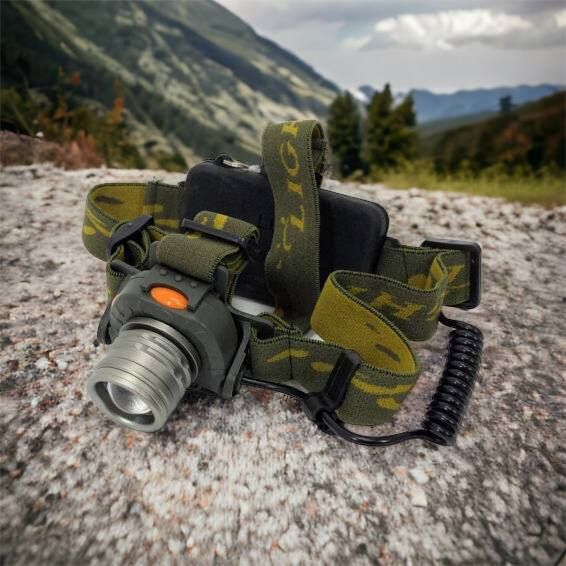 Налобный фонарь тактический Bailong BL-1505 \ 602B SENSOR с датчиком движения, Фонарик налобный led