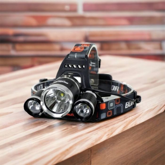 Фонарь Police 3000-T6+2XPE (2х18650, 5 режимов, Zoom, 1500 люмен), Налобный фонарь с линзой