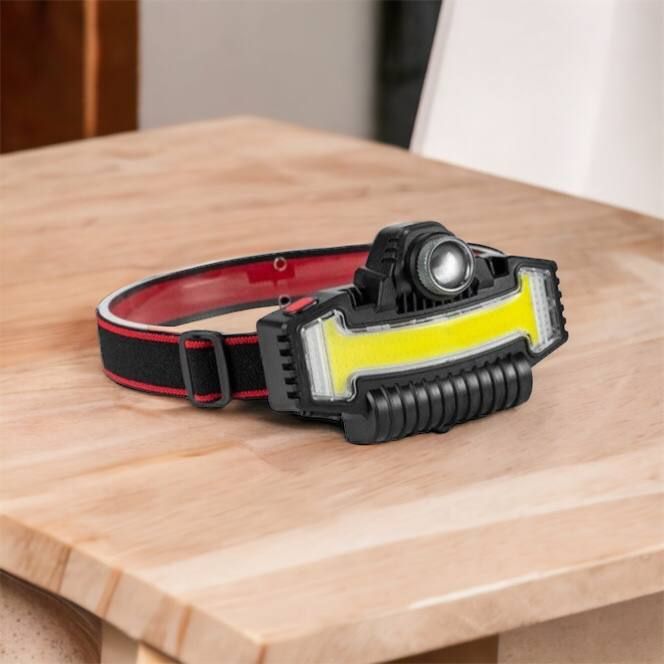 Налобный фонарик Bailong BL-W685-LTS+COB+RGB, 5 режимов, водостойкий, ударостойкий, USB кабель Type-c