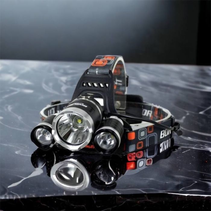 Фонарь Police 3000-T6+2XPE (2х18650, 5 режимов, Zoom, 1500 люмен), Налобный фонарь с линзой