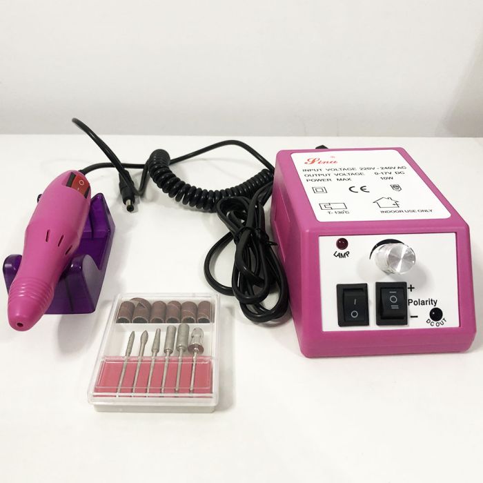 Фрезер для маникюра Beauty nail DM-14/2000, фрезер бытовой маникюрный, фрезер для ногтей. Цвет: розовый
