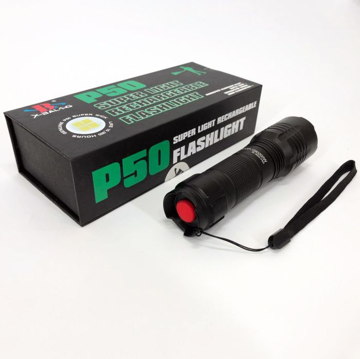Карманный тактический фонарь Bailong BL-8900-P50 аккумуляторный фонарь 12 и 220 Вт, карманный мини фонарь