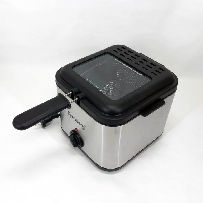 Фритюрница для дома Rainberg RB-2219 с терморегулятором и съемной чашей электрофритюрница мини фритюрница