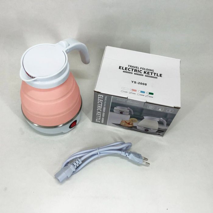 Электрочайник складной Travel Folding 600ml. Цвет: розовый