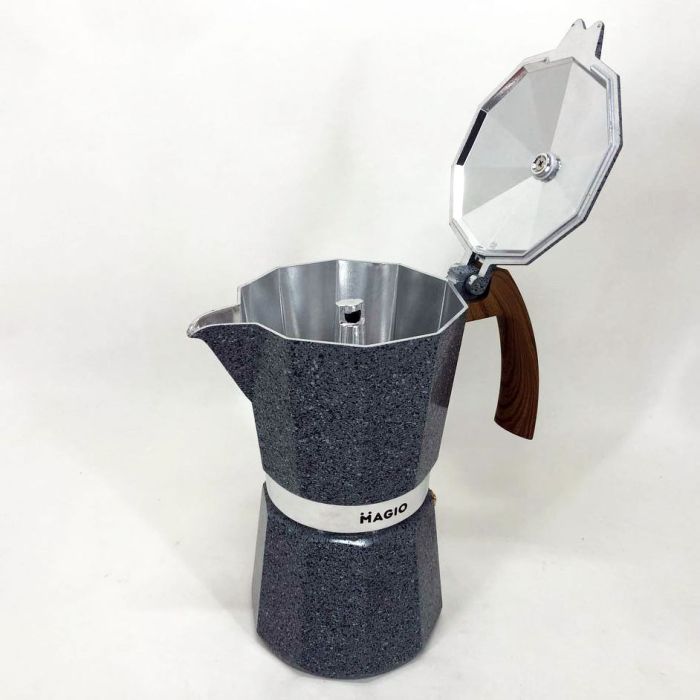 Гейзерная кофеварка Magio MG-1012 450 мл, кофеварка для дома, гейзерная турка для кофе, кофейник гейзерный