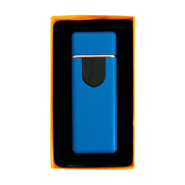 Электрозажигалка USB ZGP ABS, сенсорная зажигалка электрическая спиральная. Цвет: синий