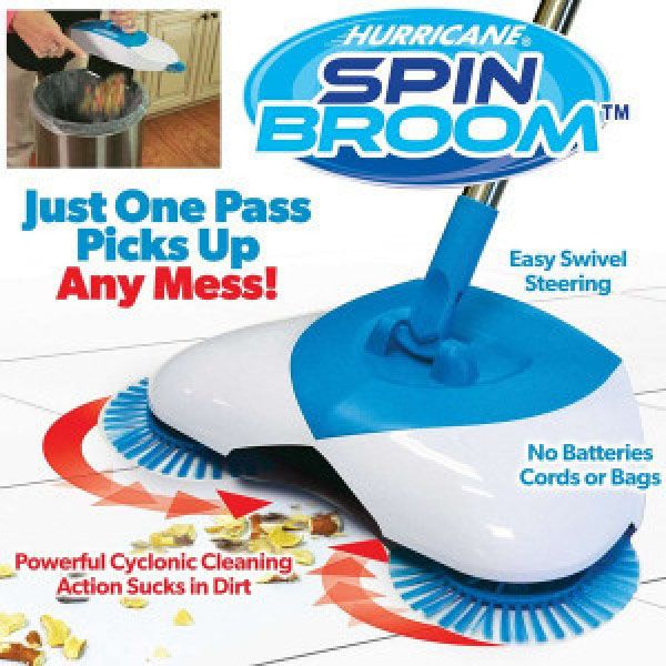 Механическая швабра-веник Hurricane Spin Broom щетка веник эффект пылесоса, Швабра для пола моп