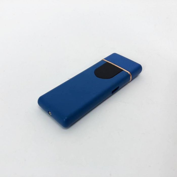 Электрозажигалка USB ZGP ABS, сенсорная зажигалка электрическая спиральная. Цвет: синий
