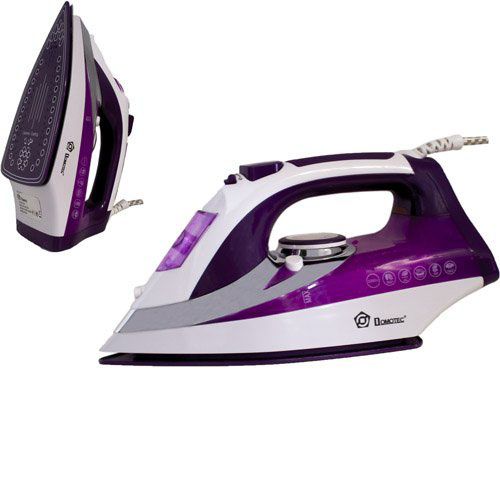 Утюг Domotec MS 2201 2800W керамическая подошва, Профессиональный паровой утюг. Цвет: фиолетовый