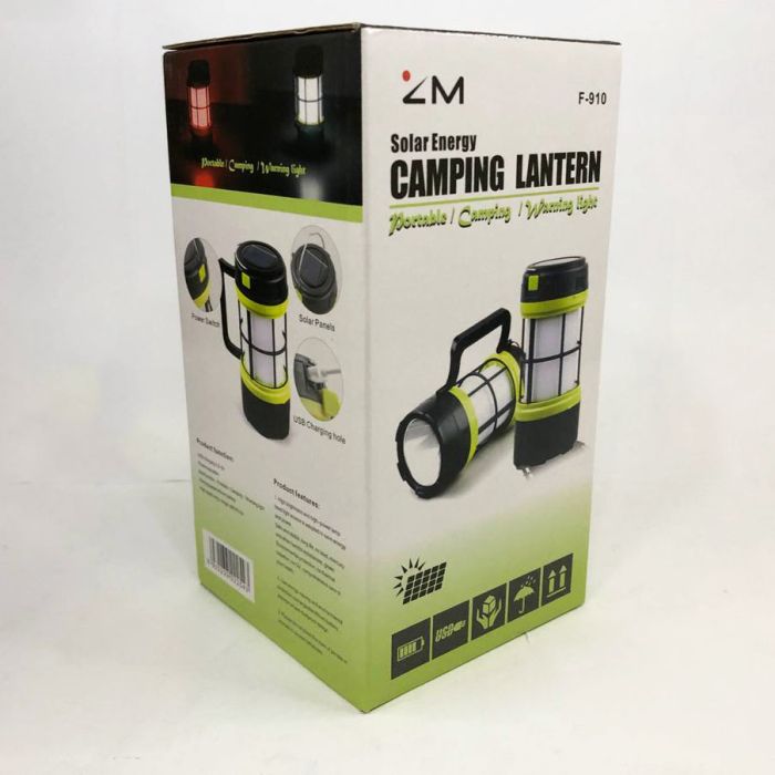Мультифункциональный кемпинговый фонарь с функцией Powerbank 910-LED+COB, кемпинговый светильник