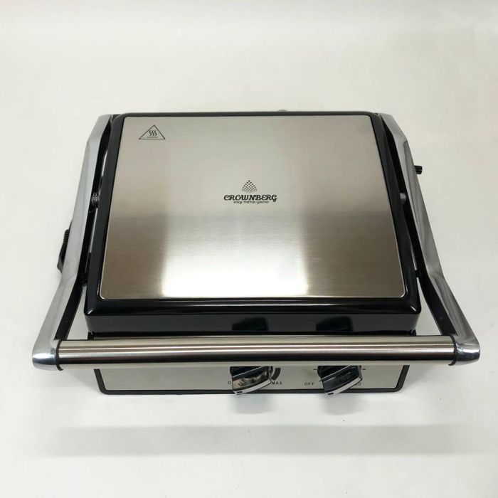 Гриль Crownberg Cb-1041 2000Вт Электрический Прижимной С Терморегулятором
