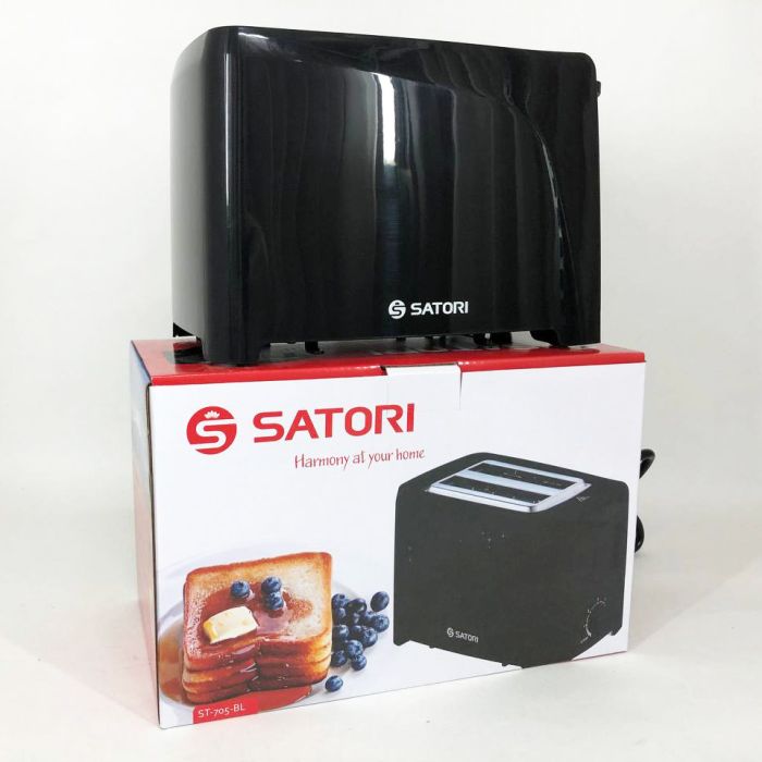 Тостер Satori ST-705-BL, тостер для 2 гренок, электрический горизонтальный тостер, универсальный тостер
