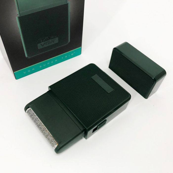 Электробритва VGR V-376 GREEN шейвер, Профессиональный шейвер-электробритва, Портативная бритва