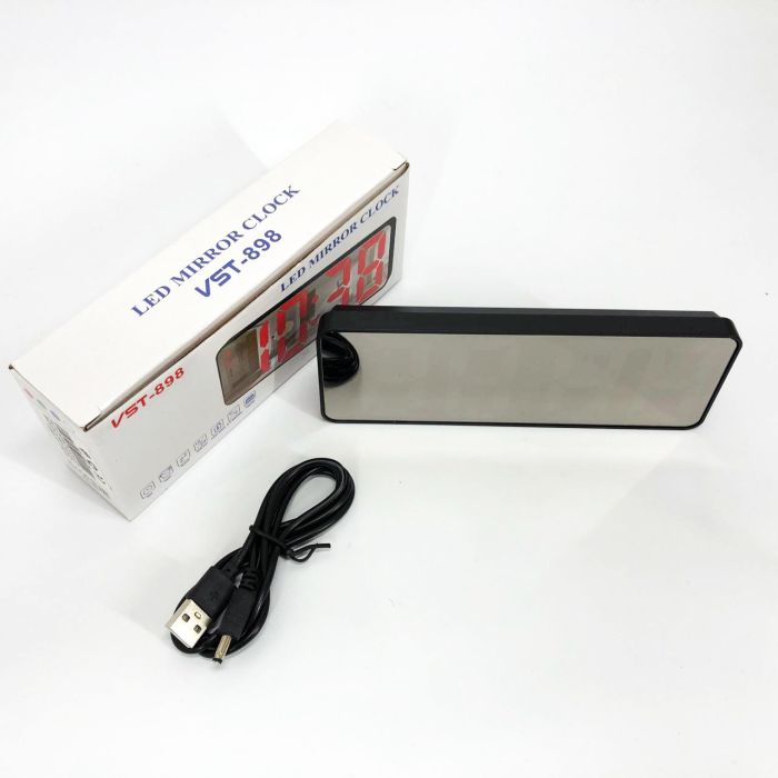 Электронные настольные LED часы от USB VST-898-5 с будильником и термометром, настольные часы light