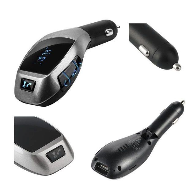 Автомобильный bluetooth fm модулятор X5 ВТ для автомагнитолы, mp3 / фм трансмиттер с дисплеем