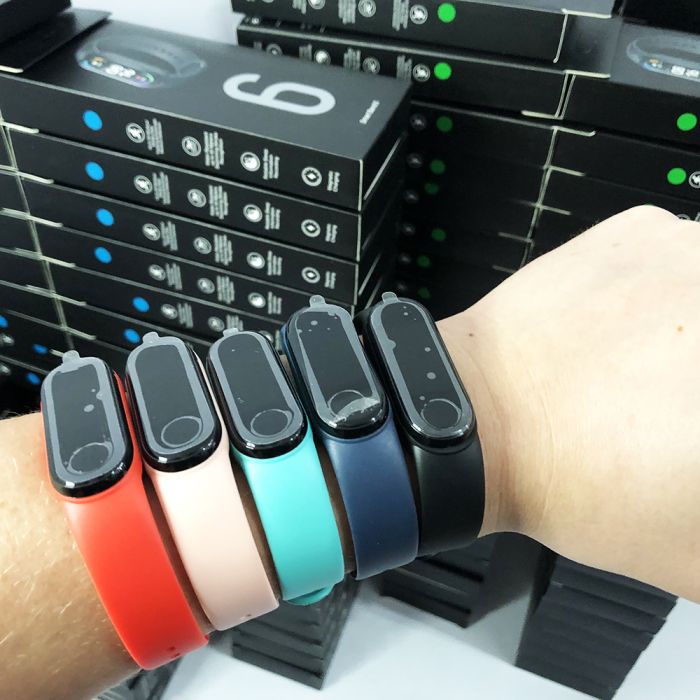 Фитнес браслет FitPro Smart Band M6 (смарт часы, пульсоксиметр, пульс). Цвет: черный