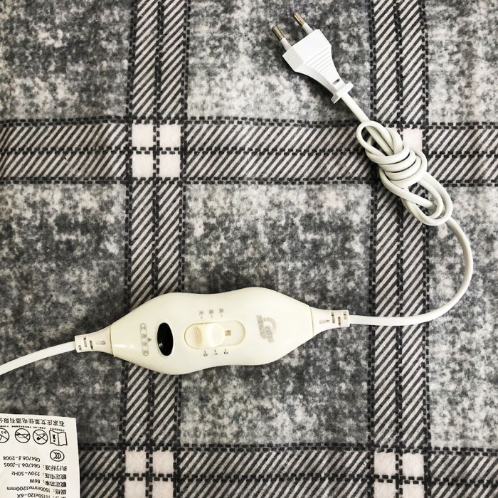 Электропростынь электрическая простынь с подогревом Electric Blanket 150х120см. Цвет: серый