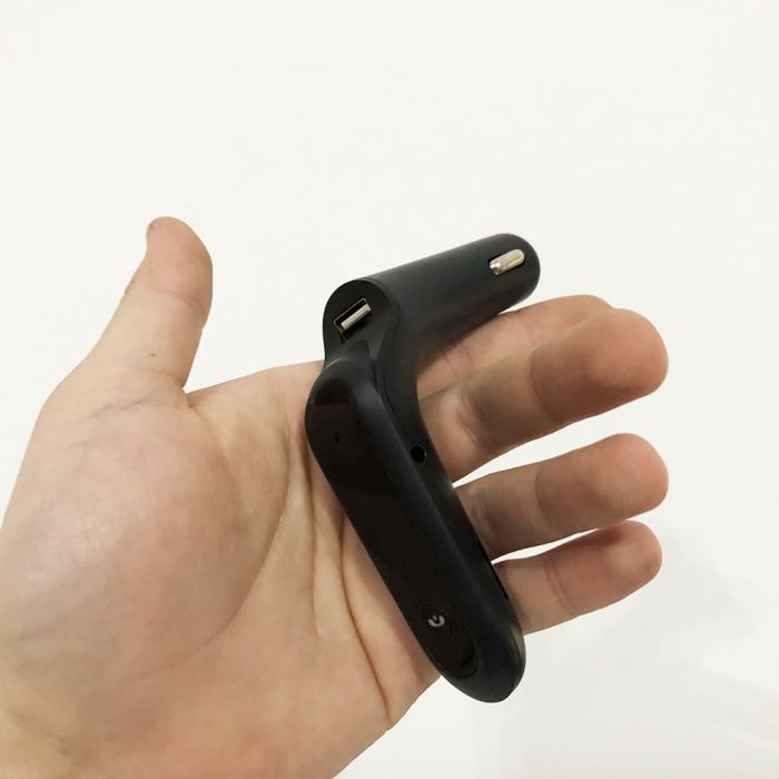 FM модулятор CAR G6 Bluetooth USB AUX MicroSD трансмиттер, блютуз модулятор в машину. Цвет: черный