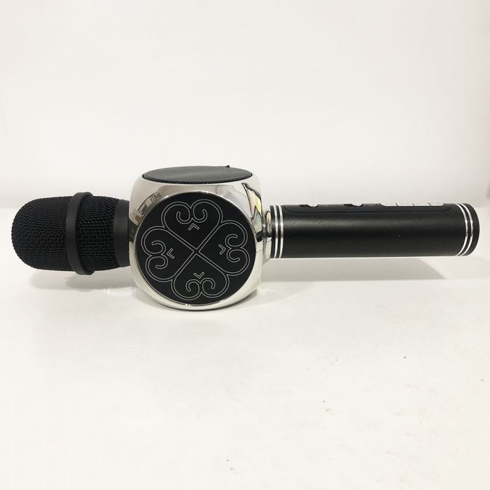 Беспроводной Bluetooth Микрофон для Караоке Микрофон DM Karaoke Y 68 + BT. Цвет: черный с серебром