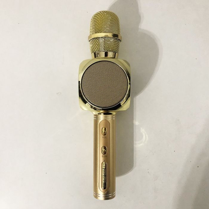 Беспроводной Bluetooth Микрофон для Караоке Микрофон DM Karaoke Y 68 + BT. Цвет: золотой