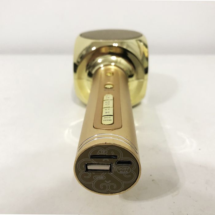 Беспроводной Bluetooth Микрофон для Караоке Микрофон DM Karaoke Y 68 + BT. Цвет: золотой