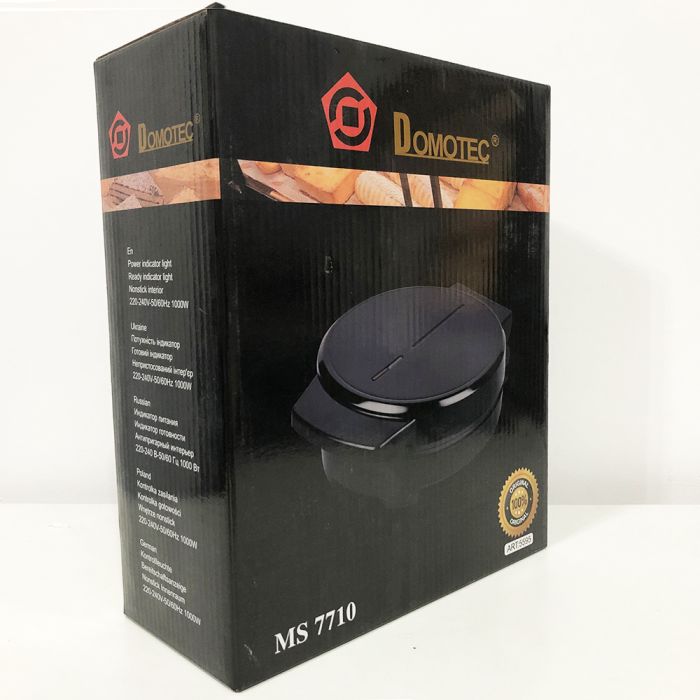 Вафельница DOMOTEC MS-7710, вафельница электрическая бытовая, электровафельница, мультипекарь вафельница