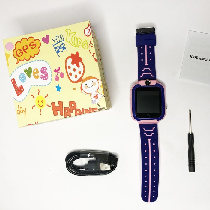 Детские Смарт Часы Smart Baby Watch Q12 SIM /Bluetooth /LBS/GPS. Цвет: розовый