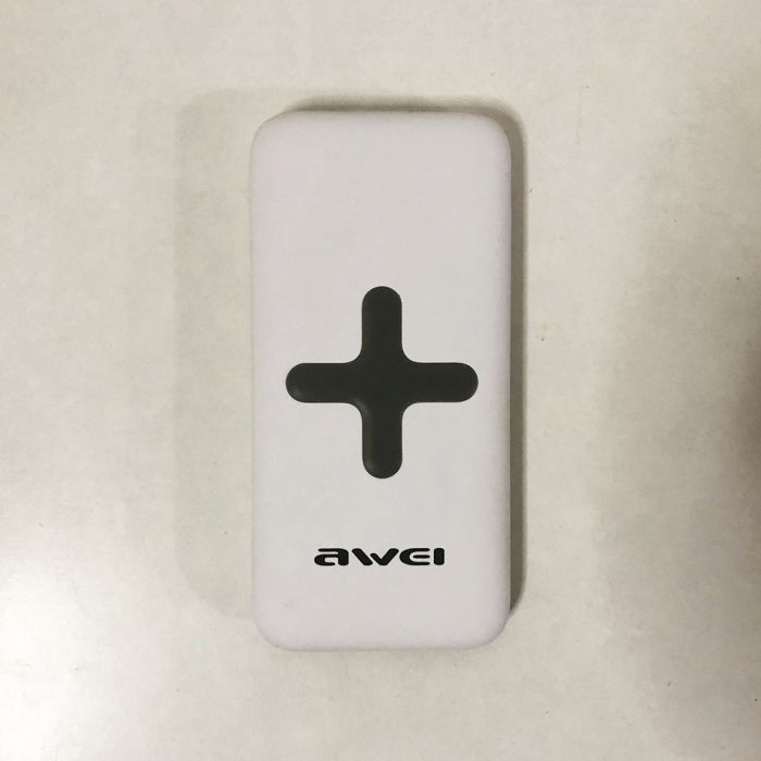 Power Bank AWEI P98K (Беспроводная зарядка) 8000 mAh. Цвет: белый