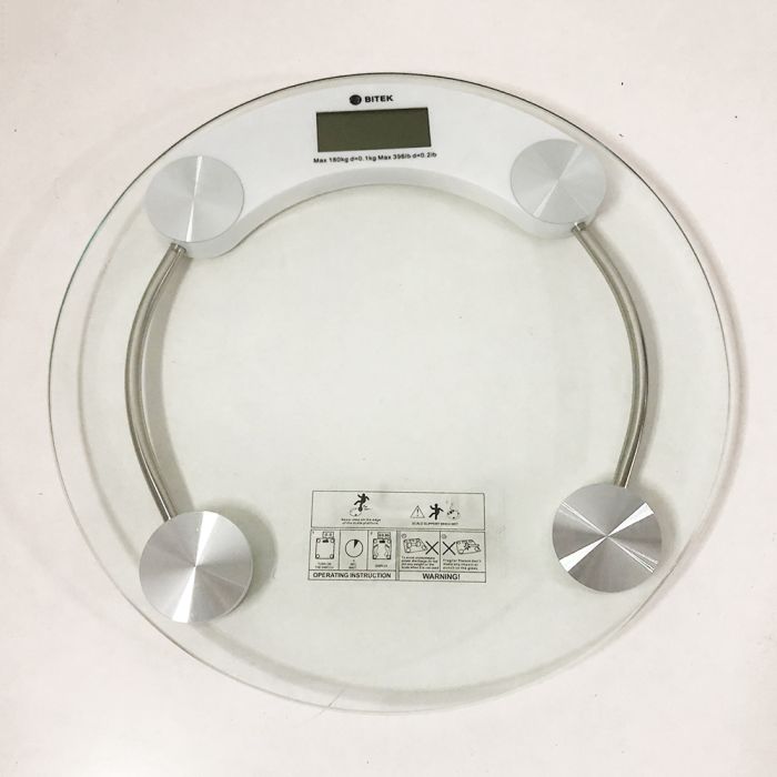Весы напольные электронные MATARIX MX-451A 180 кг круглые, весы для взвешивания людей
