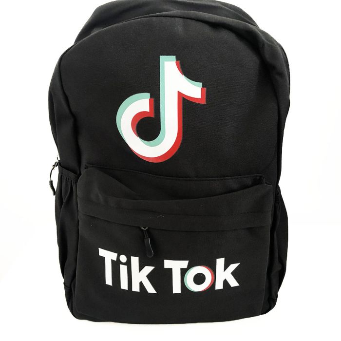 Рюкзак молодежный Тик ток TikTok. Цвет: черный