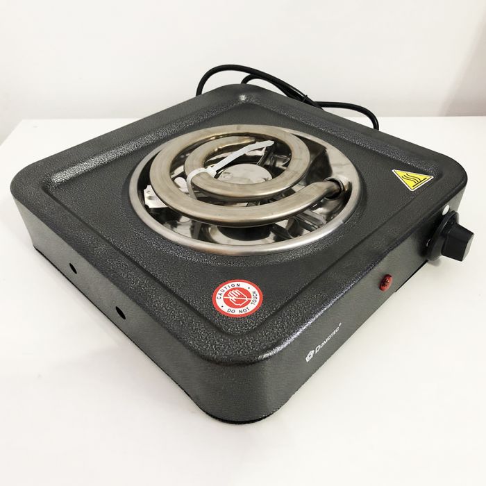 Электроплита Domotec MS-5531, электроплита настольная одноконфорочная, электроплита для дачи. Цвет: серый