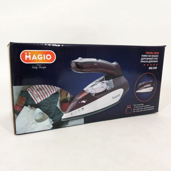 Дорожный утюг Magio MG-549 1100 Вт, утюг электрический паровой, паровой утюг-очиститель