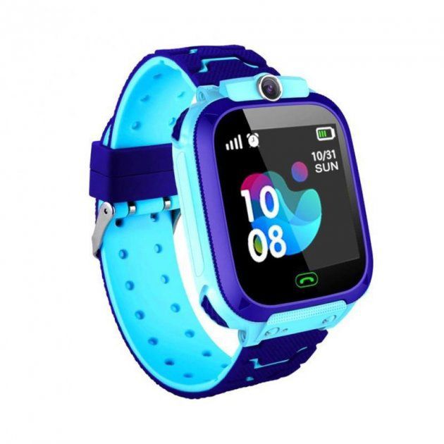 Детские Смарт Часы Smart Baby Watch Q12 SIM /Bluetooth /LBS/GPS. Цвет: голубой