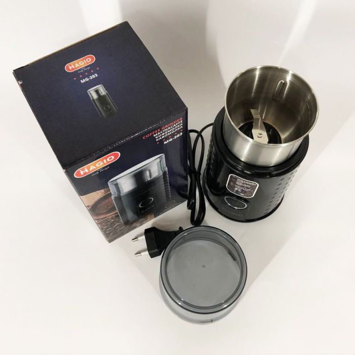 Кофемолка MAGIO MG-203, кофемолка электрическая домашняя, роторная кофемолка, портативная кофемолка