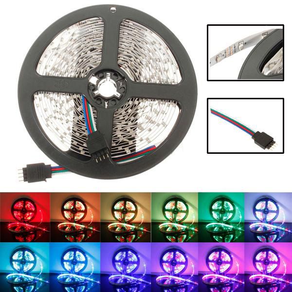 Светодиодная лента SMD 5050 RGB LED 5 м IP65 с bluetooth контролем. подключение 220V