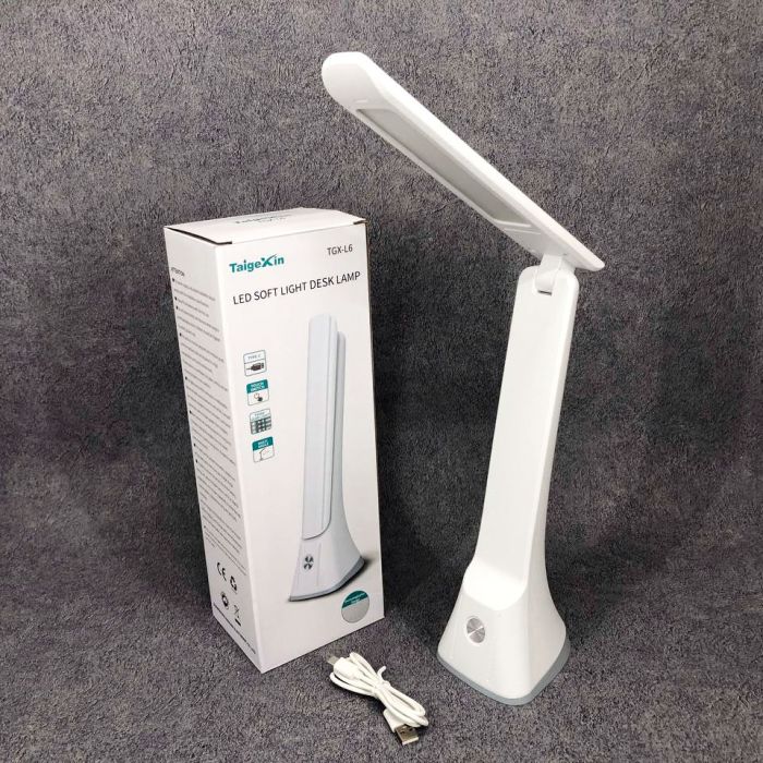 Настольная лампа с аккумулятором Taigexin LED TGX-L6 4.5W 350lm 6500K USB 5V, лампа для стола школьника