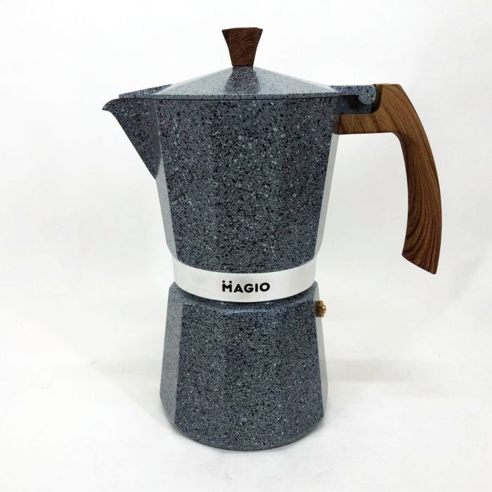 Гейзерная кофеварка Magio MG-1012 450 мл, кофеварка для дома, гейзерная турка для кофе, кофейник гейзерный