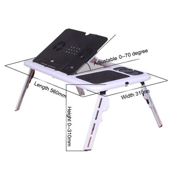 Подставка трансформер для ноутбука LD-09 E-Table, Наклонная подставка ноутбука на стол в кровать