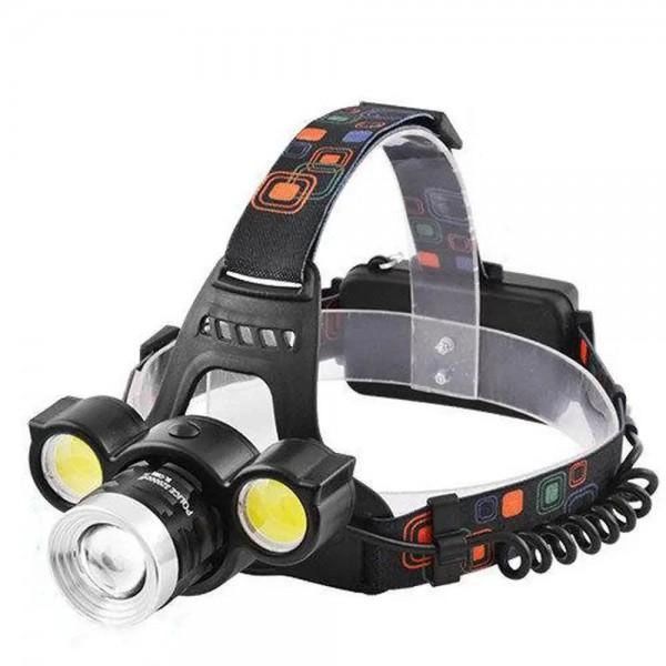 Налобный аккумуляторный фонарь HeadLight BL-001 диод T6+Cob, Налобный фонарик с usb зарядкой, с линзой