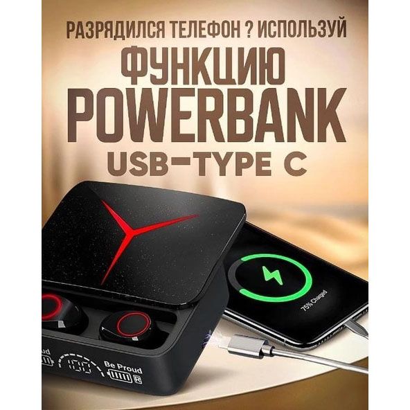 Беспроводные наушники M90 Pro True Wireless Earbuds 5.3, хорошие беспроводные наушники Bluetooth