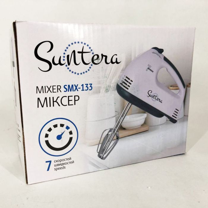 Миксер Suntera SMX-133, хороший миксер,лучший ручной миксер, ручной миксер для кухни, кухонный миксер