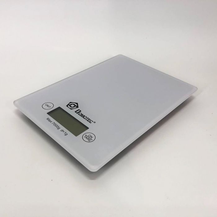 Весы кухонные DOMOTEC MS-912 Glass, электрические кухонные весы, точные кухонные весы. Цвет: белый